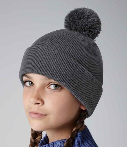 Beechfield Kids Original Pom Pom Beanie - GPH - ONE